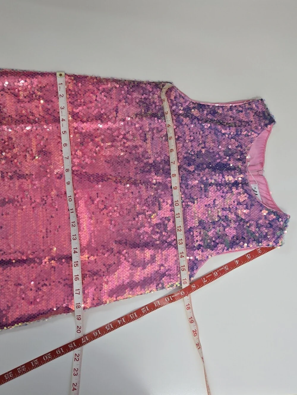 Lola & The Boys Girls Mermaid Magic Sequin Shift Dress Sz 14 NWT Rose Ombre